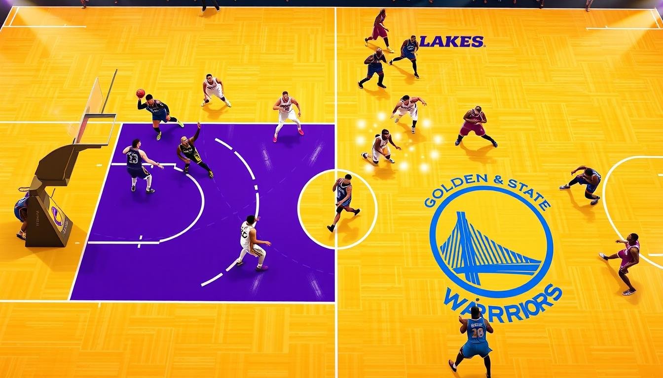 lakers vs golden state warriors match player stats