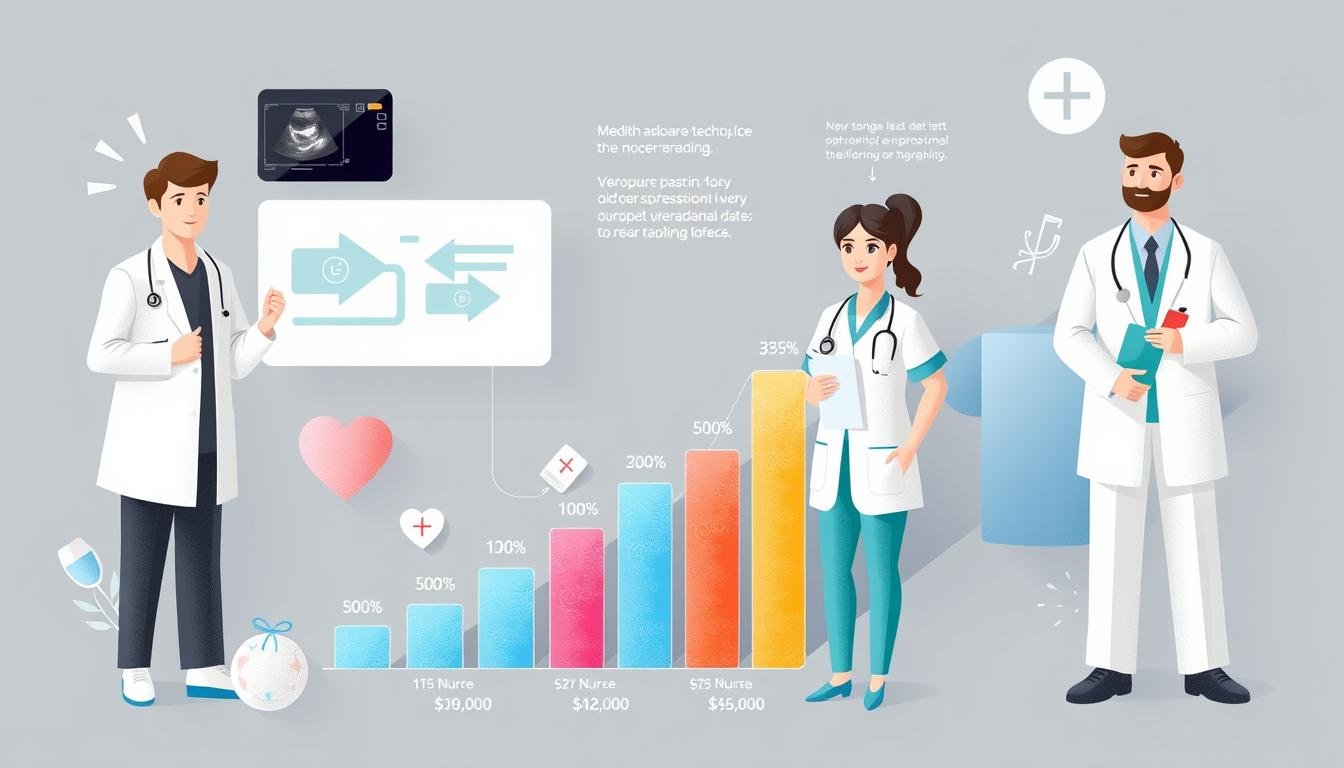 how much does an ultrasound tech make