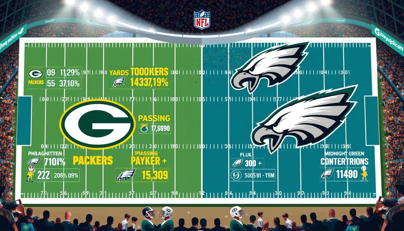 green bay packers vs philadelphia eagles match player stats